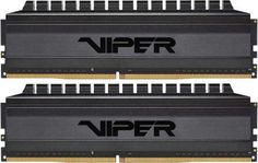 Модуль памяти DDR4 32GB (2*16GB) Patriot Memory PVB432G320C6K Viper 4 Blackout PC4-25600 3200MHz CL16 288-pin радиатор 1.35V RTL Патриот