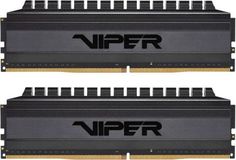 Модуль памяти DDR4 32GB (2*16GB) Patriot Memory PVB432G360C8K Viper 4 Blackout PC4-28800 3600MHz CL18 радиатор 1.35V Патриот