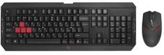 Клавиатура и мышь A4Tech Bloody Q1100 черно-красные, USB