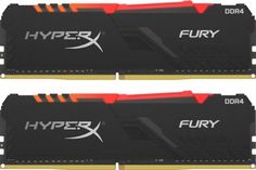Модуль памяти DDR4 32GB (2*16GB) HyperX HX426C16FB4AK2/32 Fury RGB 2666MHz CL16 1.2V