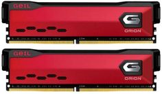 Модуль памяти DDR4 16GB (2*8GB) Geil GOR416GB3600C18ADC Orion PC4-28800 3600MHz CL18 racing red heat spreader 1.35V