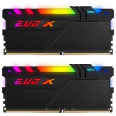 Модуль памяти DDR4 16GB (2*8GB) Geil GEXSB416GB3200C16ADC EVO X II PC4-25600 3200MHz CL16 288-pin XMP радиатор 1.35V