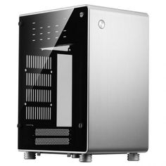 Корпус mini-ITX JONSBO U1 PLUS Silver серебристый, без БП, боковая панель из закаленного стекла, 2*USB 3.0, audio