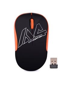 Мышь wireless A4Tech V-Track G3-300N black+orange