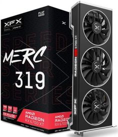 Видеокарта PCI-E XFX Radeon RX 6700 XT SPEEDSTER MERC319 BLACK (RX-67XTYTBDP) 12GB GDDR6 192bit 7nm 2457/16000MHz HDMI/3*DP RTL