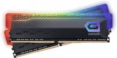 Модуль памяти DDR4 16GB (2*8GB) Geil GOSG416GB3600C18BDC Orion Black RGB PC4-28800 3600MHz CL18 1.35V titanium gray
