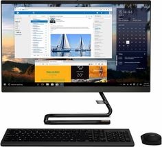 Моноблок 23.8&#039;&#039; Lenovo IdeaCentre AIO A340-24IGM J5040/8GB/512GB SSD/DVDrw/UHD Graphics 605/FHD/BT/WiFi/клавиатура/мышь/USB/DOS/black