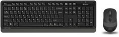 Клавиатура и мышь Wireless A4Tech FG1010 GREY черно-серые, USB
