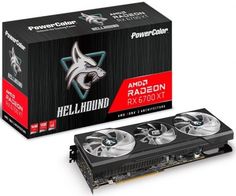 Видеокарта PCI-E PowerColor Radeon RX 6700 XT Hellhound (AXRX 6700XT 12GBD6-3DHL) 12GB GDDR6 192bit 7nm 2321/16000MHz HDMI/3*DP RTL