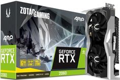 Видеокарта PCI-E Zotac GeForce RTX 2060 AMP 6GB GDDR6 192bit 12nm 1365/14000MHz HDMI/3*DP RTL
