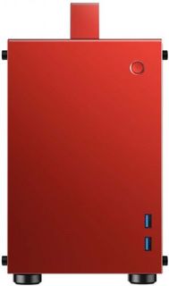 Корпус mini-ITX JONSBO T8 Red красный, без БП, боковая панель из закаленного стекла, 2*USB 3.0