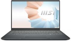 Ноутбук MSI Modern 14 B4MW-252RU 9S7-14DK14-252 Ryzen 7 4700U/8GB/256GB SSD/noDVD/Radeon Graphics/14&quot;/IPS/Cam/BT/WiFi/Win10Home/Carbon Grey