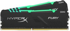 Модуль памяти DDR4 64GB (2*32GB) HyperX HX424C15FB3AK2/64 FURY RGB 2400MHz CL15 1.2V
