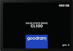 Накопитель SSD 2.5&#039;&#039; GoodRAM SSDPR-CL100-480-G3 480GB, SATA3, up to 540/460MBs, TLC, 7mm