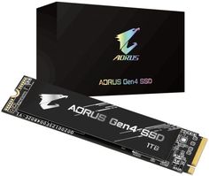 Накопитель SSD M.2 2280 GIGABYTE GP-AG41TB 1TB PCIe Gen4x4 with NVMe 3D TLC 5000/4400MB/s IOPS 750K/700K MTBF 1.77M 0.99DWPD RTL