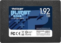 Накопитель SSD 2.5&#039;&#039; Patriot Memory PBE192TS25SSDR Burst Elite 1.92TB SATA 6Gb/s 450/320MB/s IOPS 40K/40K MTBF 2M Патриот