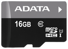Карта памяти 16GB ADATA AUSDH16GUICL10-R micro SDHC Class10 Premier UHS-I (R/W 30/10 MB/s) без адаптера