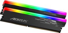 Модуль памяти DDR4 16GB (2*8GB) GIGABYTE GP-ARS16G37 Aorus RGB gray PC4-29800 3733MHz CL18 радиатор 1.4V RTL