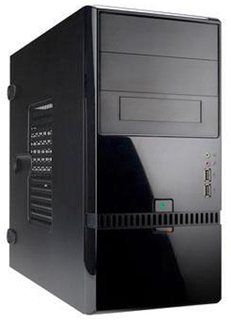 Корпус mATX In Win ENR022BL 6100468 черный 400W (USB 2.0x2, Audio),