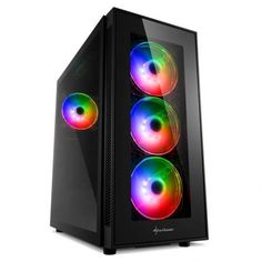 Корпус ATX Sharkoon TG5 PRO RGB led закаленное стекло, ARGB fan 3x120 мм + 120 мм, 2xUSB 2.0, 2xUSB 3.0, audio
