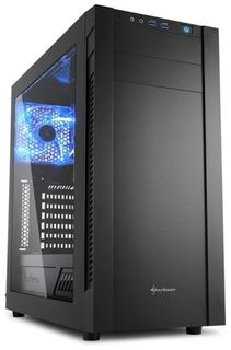 Корпус ATX Sharkoon S25-W черный, без БП, с окном, 2*USB 3.0, audio