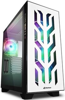 Корпус eATX Sharkoon Elite Shark CA300T белый,без БП, закаленное стекло, 2*USB 3.0, USB Type-C, audio