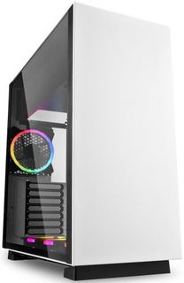 Корпус eATX Sharkoon PURE STEEL RGB белый, без БП, закаленное стекло, 2*USB 3.0, audio