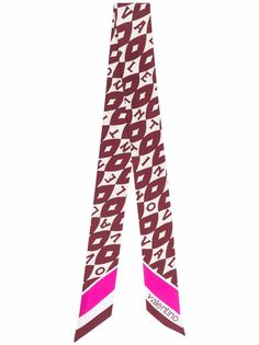 Valentino шелковый платок с логотипом