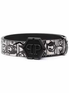 Philipp Plein ремень с пряжкой-логотипом