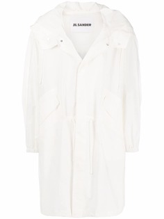 Jil Sander пальто с логотипом