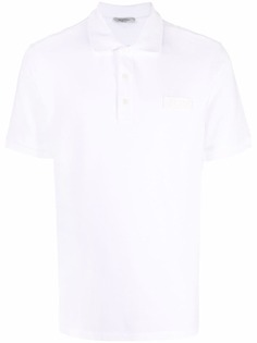 Valentino рубашка поло с нашивкой-логотипом VLTN