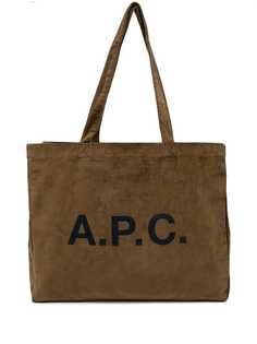 A.P.C. сумка-тоут с логотипом