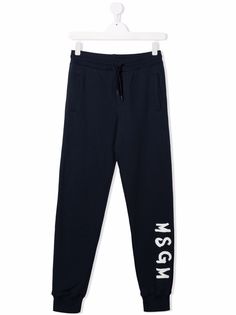 MSGM Kids спортивные брюки с логотипом