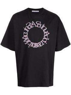 Acne Studios футболка с вышитым логотипом