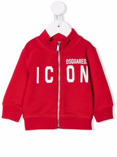 Dsquared2 Kids джемпер на молнии с принтом