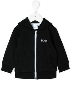 BOSS Kidswear куртка с капюшоном и логотипом