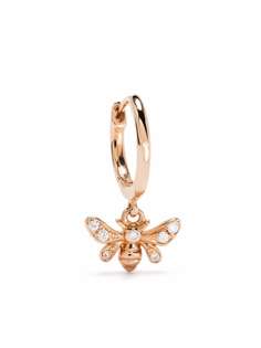 Djula серьга Bee из розового золота с бриллиантами