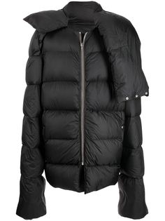 Rick Owens пуховик с удлиненными рукавами