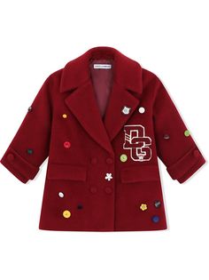 Dolce & Gabbana Kids пальто с аппликацией