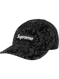 Supreme вельветовая кепка со змеиным принтом