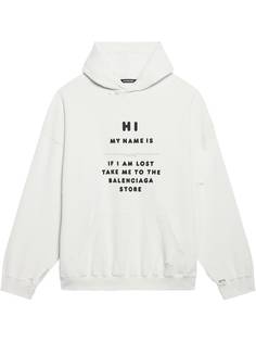 Balenciaga худи с надписью
