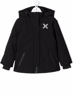 Kenzo Kids куртка с капюшоном и логотипом