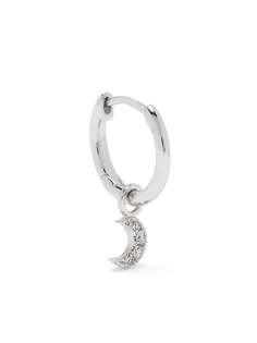 Djula серьга-кольцо из белого золота с бриллиантами