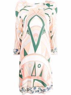 Emilio Pucci Pre-Owned платье с геометричным принтом