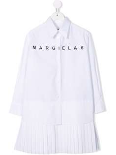 MM6 MAISON MARGIELA KIDS платье-рубашка с логотипом