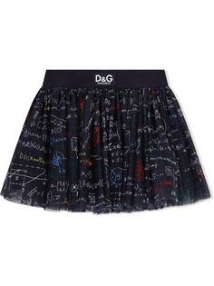 Dolce & Gabbana Kids юбка мини с принтом