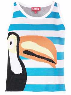 STAUD топ Playa с графичным принтом