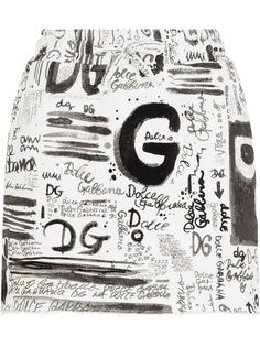 Dolce & Gabbana юбка мини с логотипом