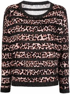 LIU JO джемпер с эффектом металлик