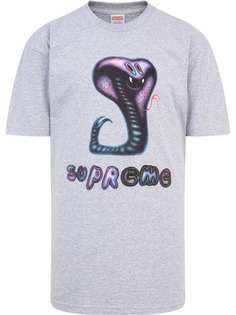 Supreme футболка с принтом Snake
